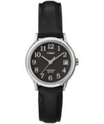 Easy Reader® 25mm #silver Leather Strap Watch