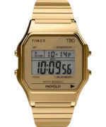 Timex T80 34mm Stainless Steel Expansion Band Watch