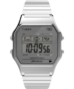 Timex T80 34mm Stainless Steel Expansion Band Watch