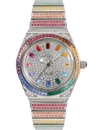 Timex x Judith Leiber 38mm Stainless Steel Bracelet Watch with Austrian Crystals