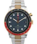 Waterbury Traditional GMT 39mm Stainless Steel Bracelet Watch