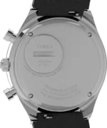 Q Timex Chronograph 40mm Leather Strap Watch
