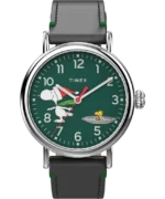 Timex Standard x Peanuts Featuring Snoopy Ice Skating 40mm Leather Strap Watch