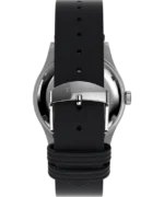 Waterbury Traditional Day Date 39mm Leather Strap Watch