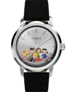 Timex Marlin® Automatic x Peanuts Gang's All Here 40mm Leather Strap Watch