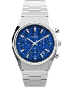 Q Timex Falcon Eye Chronograph 40mm Stainless Steel Bracelet Watch