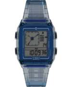 Q Timex LCA 35mm Resin blue Strap Watch