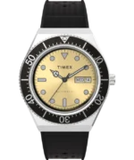 M79 Automatic 40mm Vintage Synthetic Rubber Strap Watch