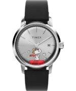 Timex Marlin® Automatic x Peanuts Snoopy Flying Ace 40mm Leather Strap Watch