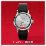 Timex Marlin® Automatic x Peanuts Snoopy Flying Ace 40mm Leather Strap Watch