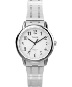 Easy Reader 25mm Stainless Steel and silver ton Expansion Band Watch